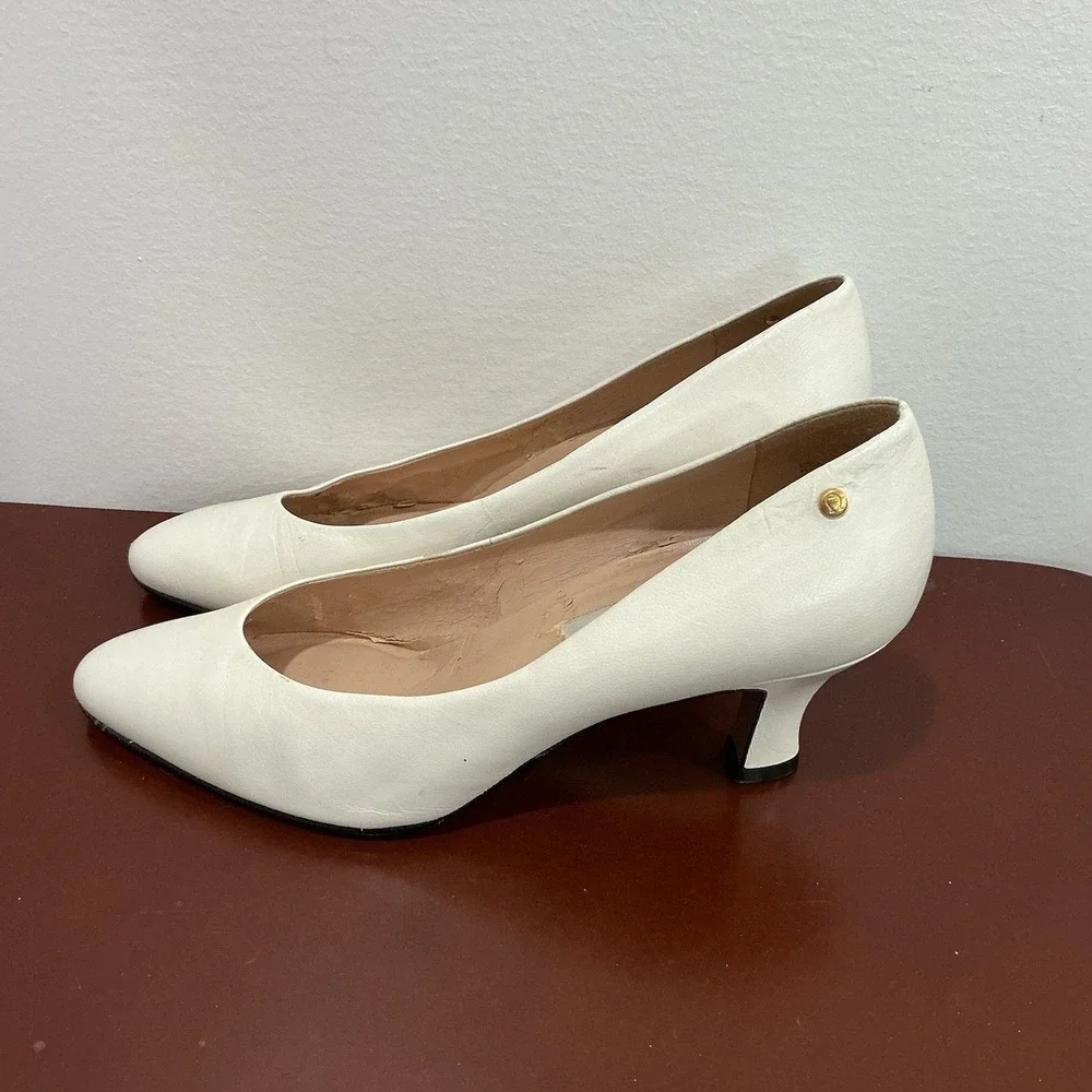 Vintage Etienne Aigner Women's‎ Shoes Priscilla 7M Made In Spain White Office